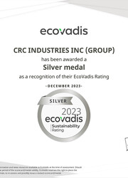 CRC INDUSTRIES INC (GROUP) EcoVadis Rating Certificate