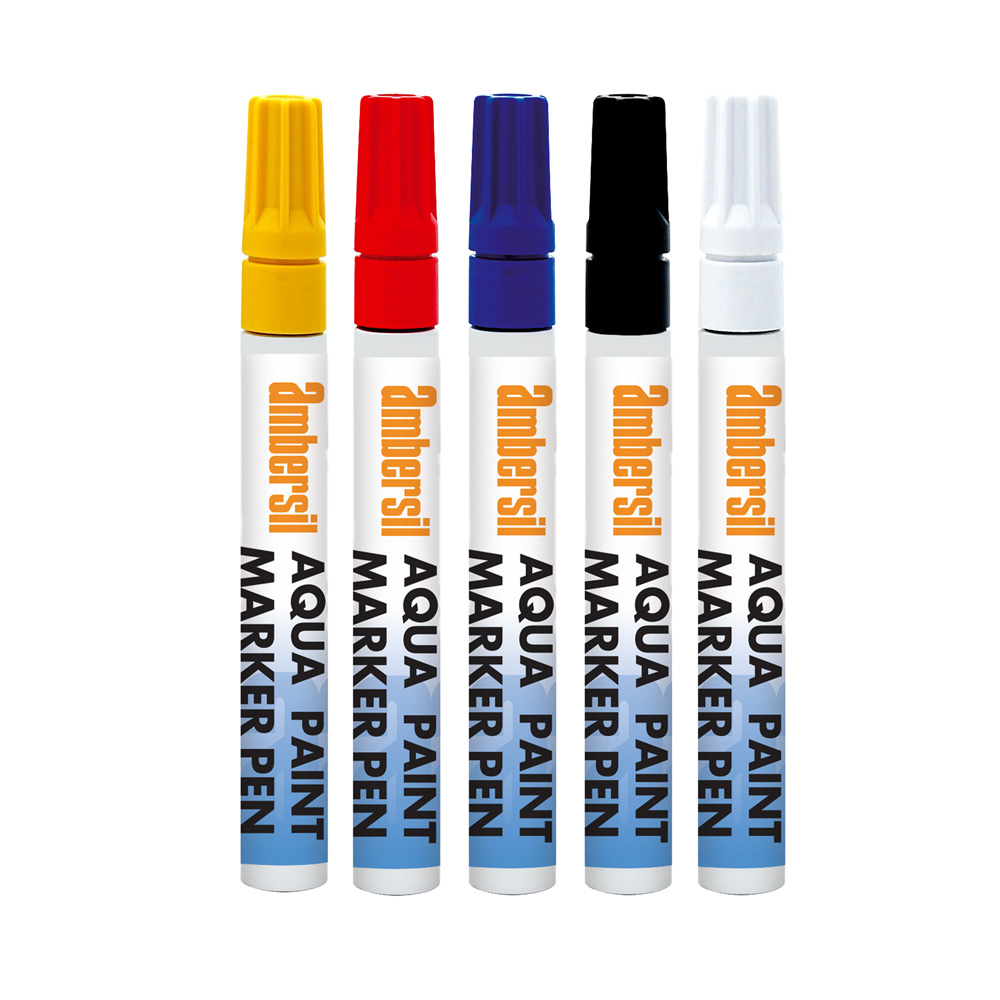 markers with acrylic paint